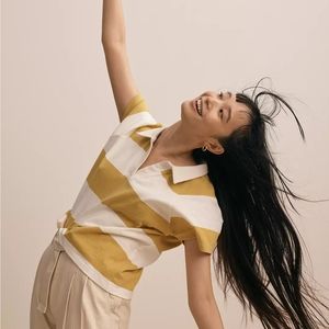 Madewell Striped Polo Tee